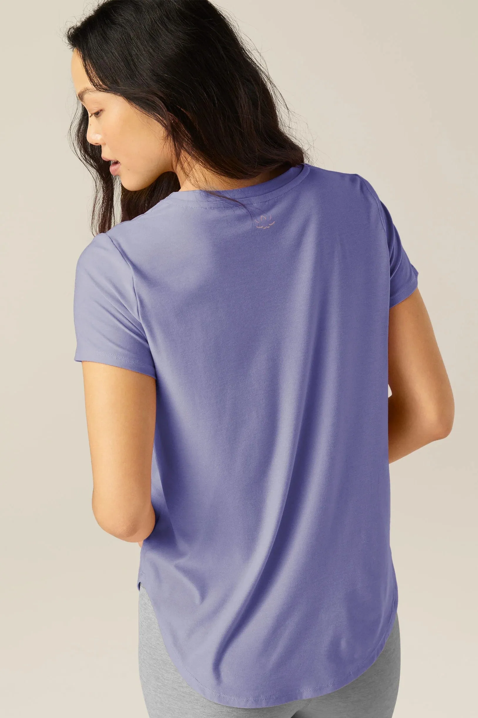 Featherweight Spacedye On The Down Low Tee - Periwinkle