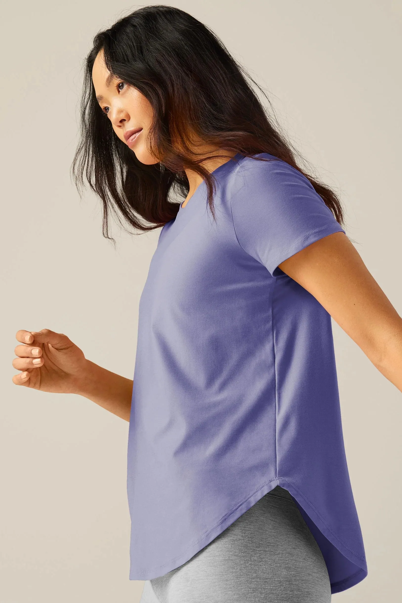 Featherweight Spacedye On The Down Low Tee - Periwinkle