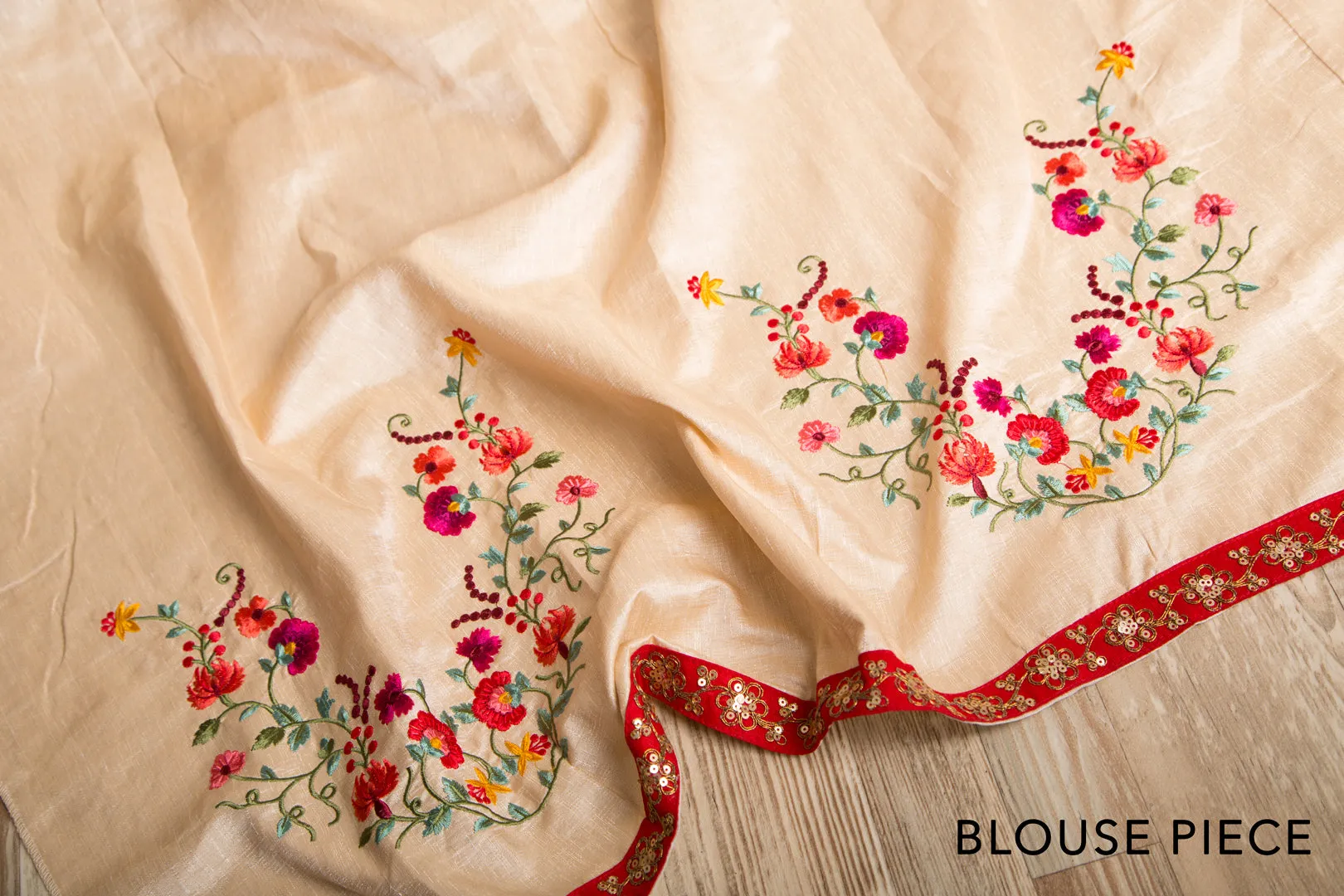 Floral border saree R8_306