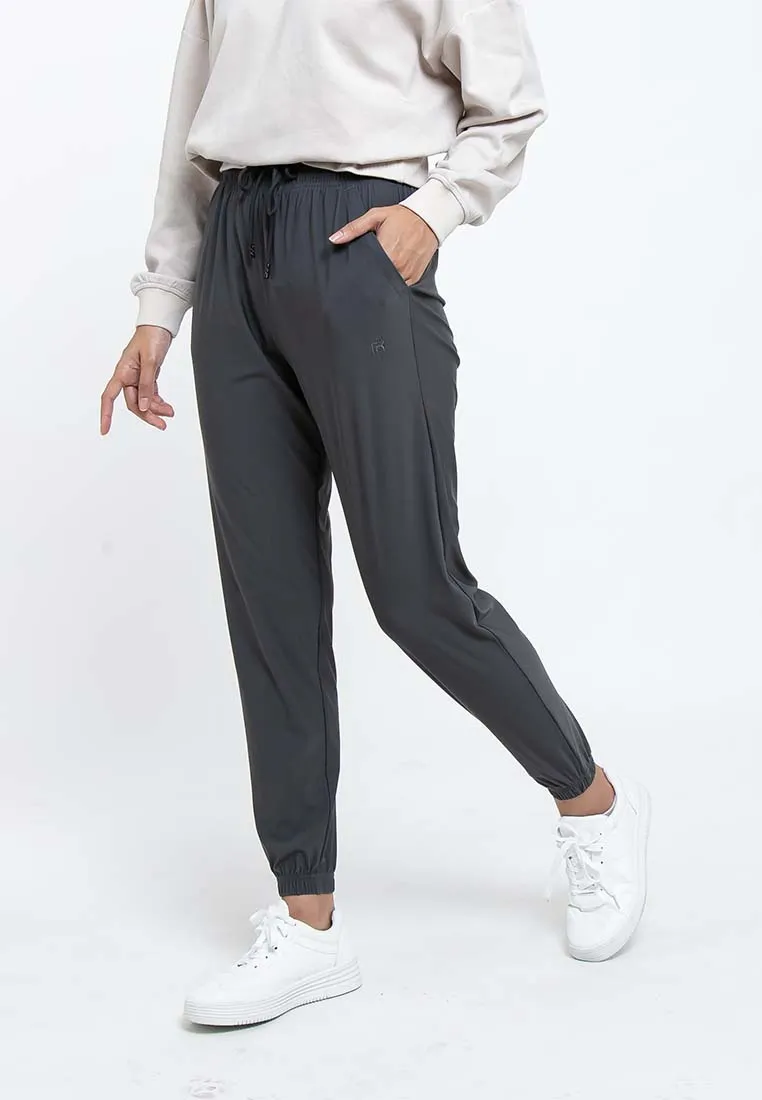 Forest Ladies Premium High Stretchable Dri Fit Tracksuit Women Jogger Quick Dry Track Pants | Seluar Perempuan - 810454