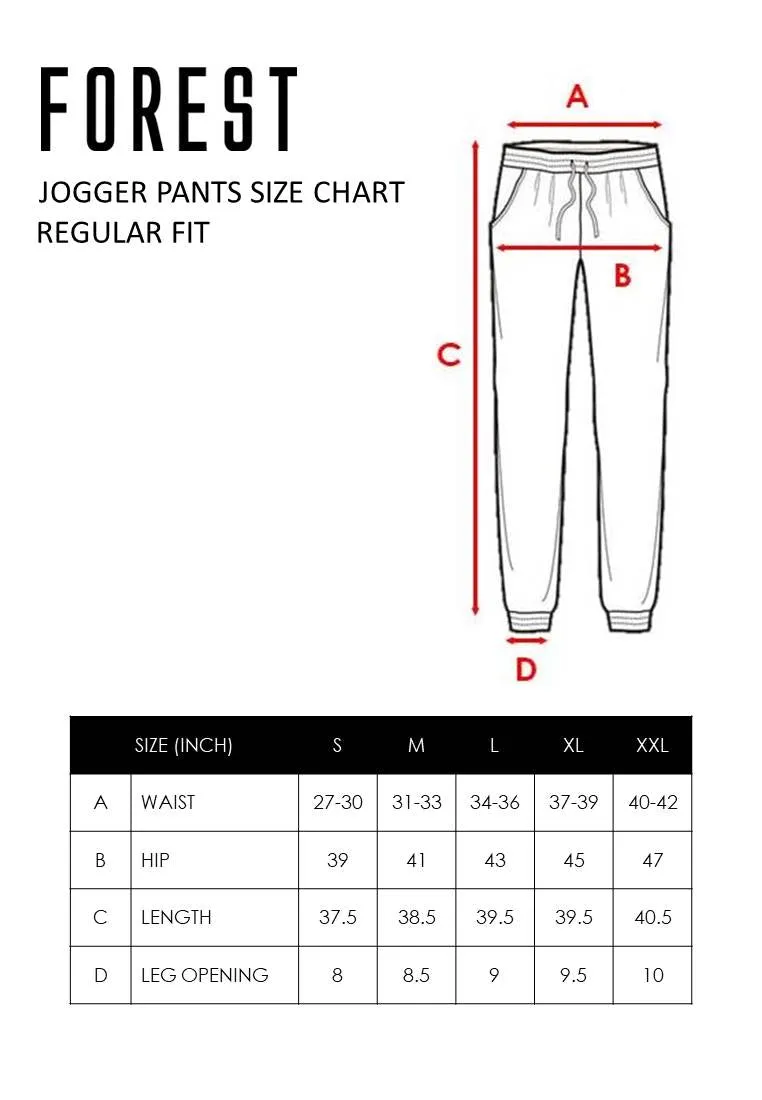 Forest Premium Soft Cotton Stretchable Jogger Pants Men | Seluar Lelaki Jogger - 10759