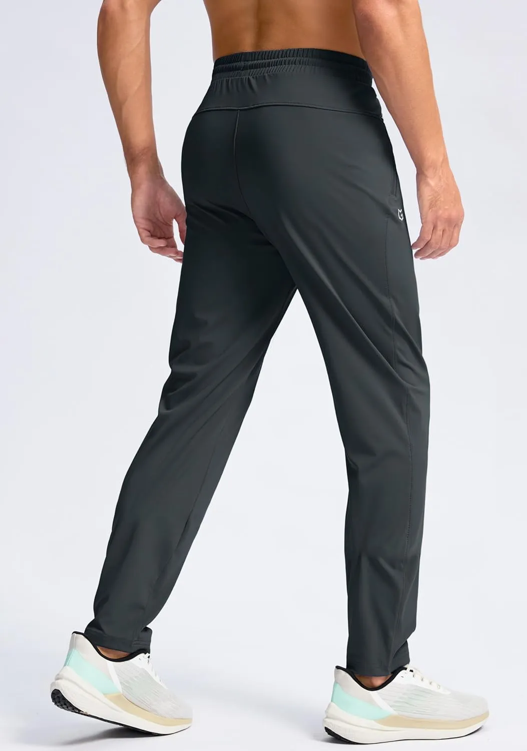 G Gradual Men's 30"/32"/34"/36" Inseam Tall Sweatpants with Zipper Pockets Stretch Long Joggers Athletic Workout Pants Men