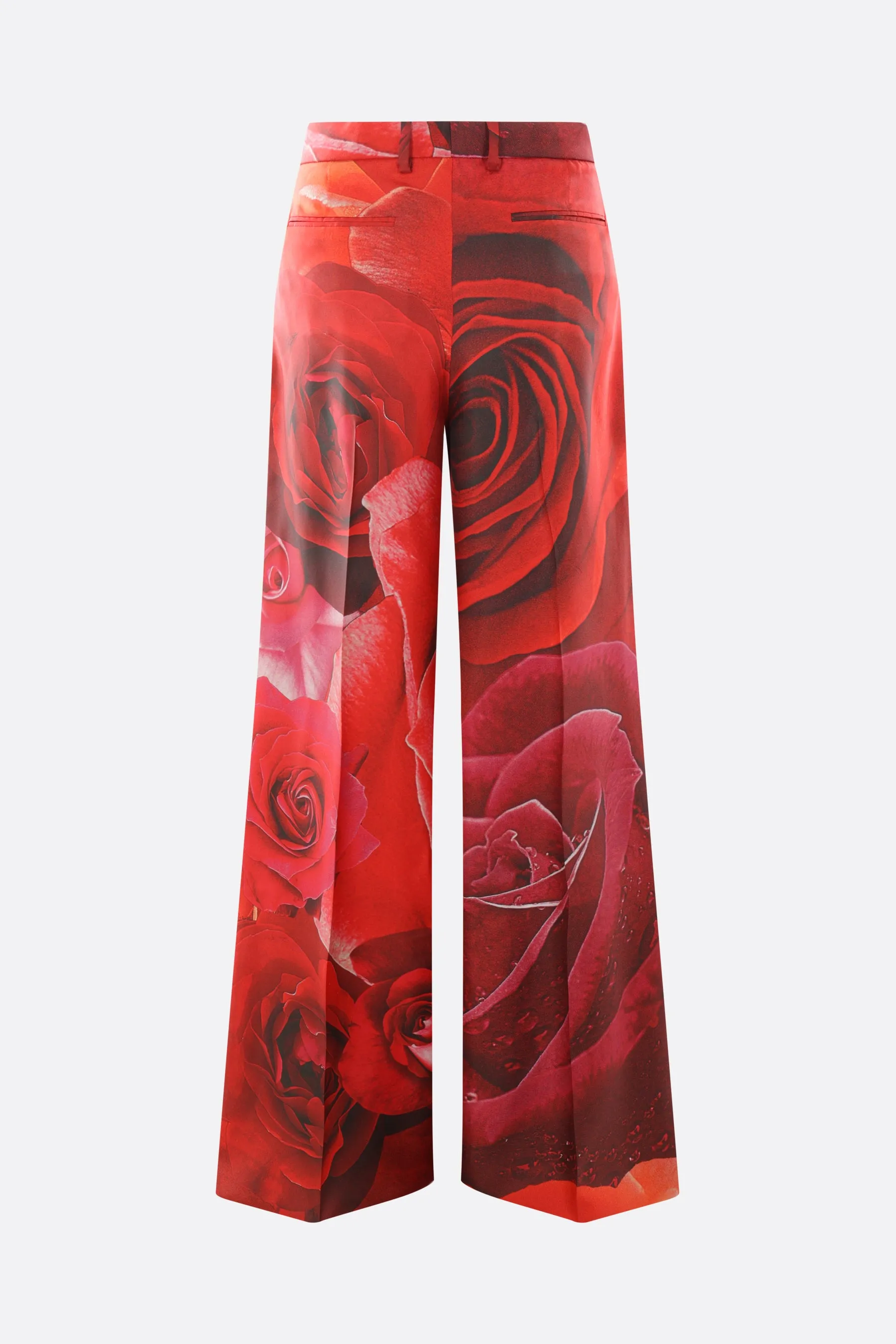 Garden Rose Silk Twill Trousers