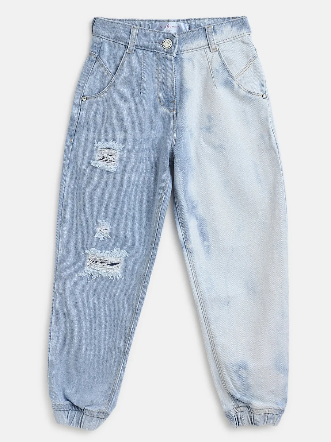 Girls Asymmetric Baggy Joggers