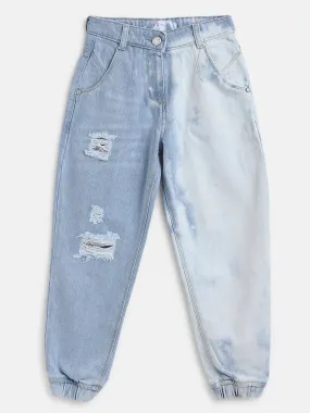 Girls Asymmetric Baggy Joggers