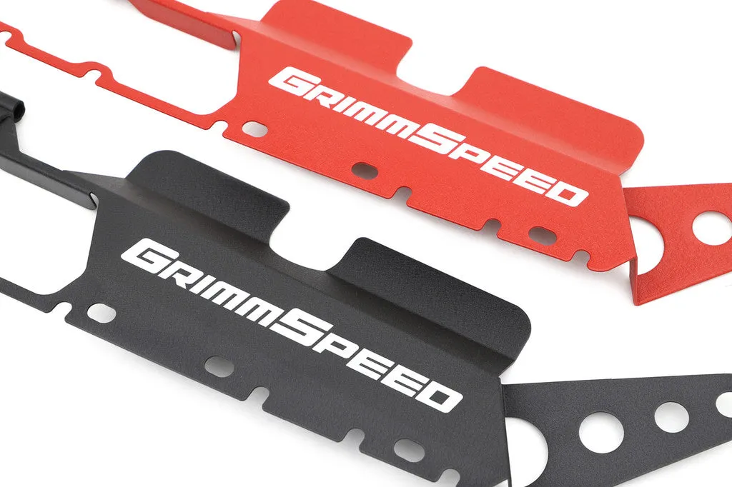 Grimmspeed Radiator Shroud BLACK - Subaru 15-21 WRX/STI - 096039