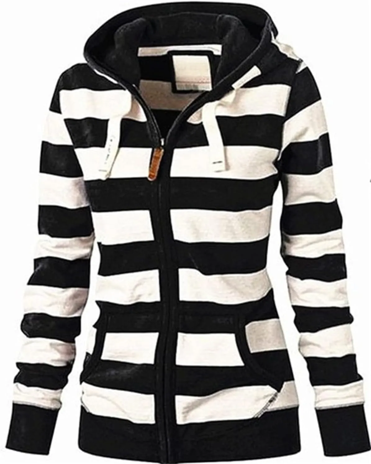 Hoodies for Women Lightweight Thin Full-Zip Hooded Jackets Active Long Sleeve Loose Drawstring Sweatshirt Coat Tops