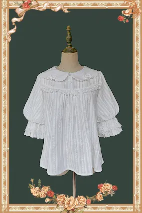 Infanta~Doll Lolita Cotton Short Sleeve Blouse