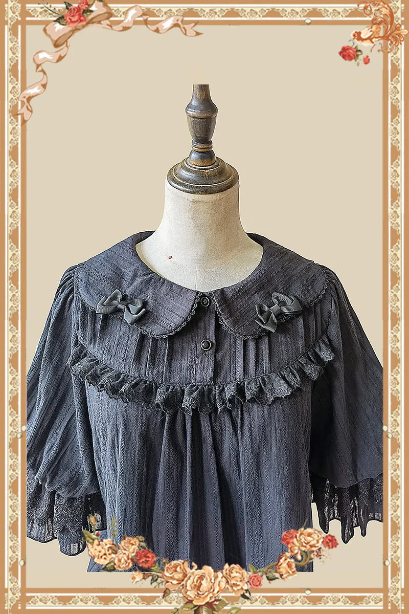 Infanta~Doll Lolita Cotton Short Sleeve Blouse