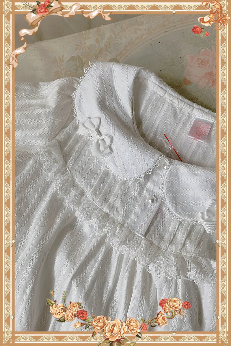 Infanta~Doll Lolita Cotton Short Sleeve Blouse