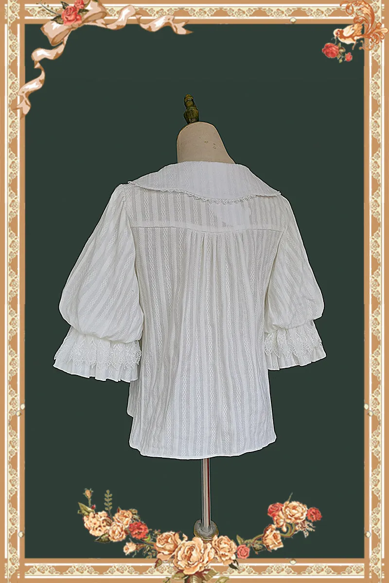 Infanta~Doll Lolita Cotton Short Sleeve Blouse