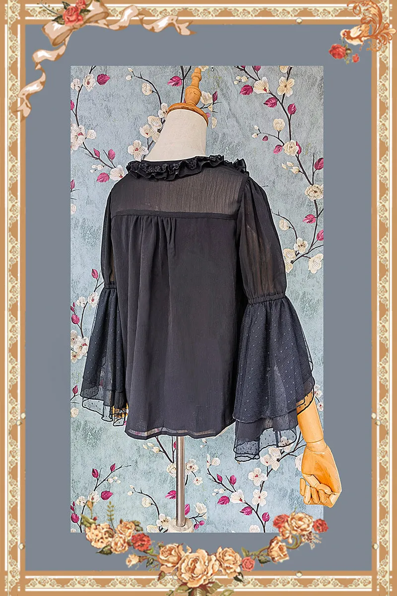 Infanta~Elegant Lolita Loose Blouse Lace Multicolor