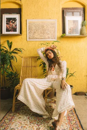 IVORY BANDHEJ WRAP CO - ORD SET