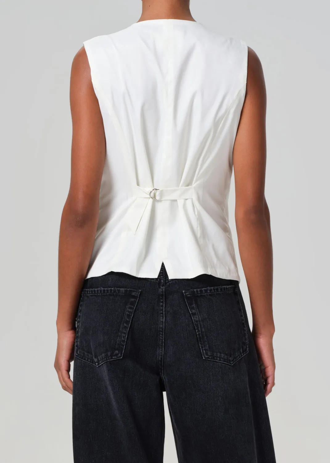 Jasmin Long Vest in Pashmina
