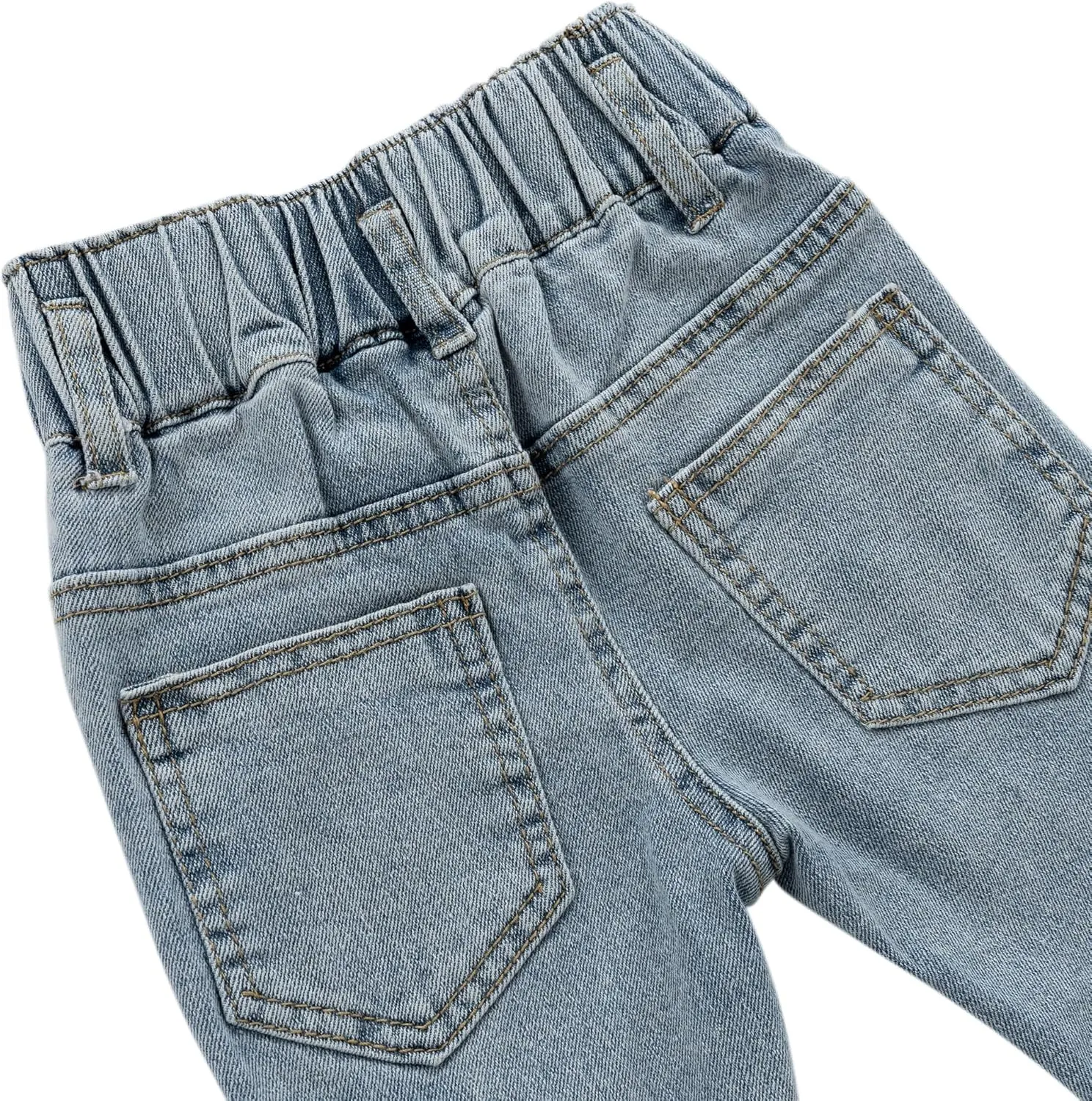 Kid Girls Ultra Soft Flare Jeans Toddler Little Girls Casual Skinny Stretch Denim Bootcut Pants