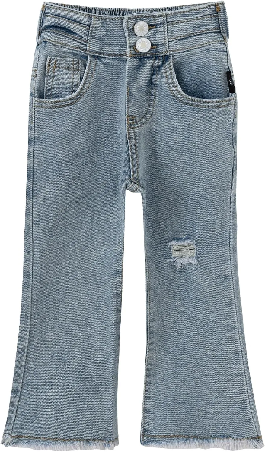 Kid Girls Ultra Soft Flare Jeans Toddler Little Girls Casual Skinny Stretch Denim Bootcut Pants