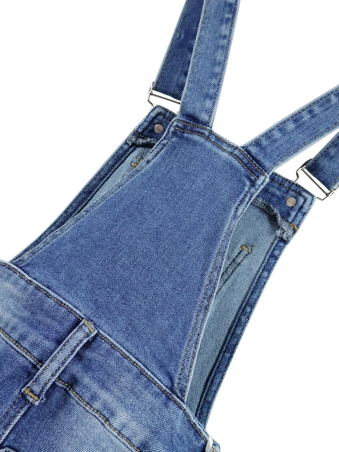 KIDSCOOL SPACE Little Big Girls Denim Overalls,Washed for Soft Stretch Jeans Workwear