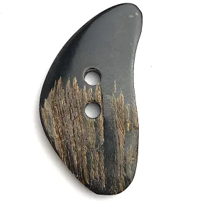 Large Horn Toggle Black/Brown Boomerang  2"  #SK-719