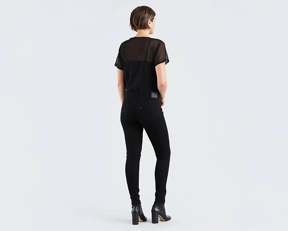 Levis Women's 711 Skinny Jeans - Soft Black