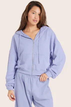 LIGHTWEIGHT SWEATS CLASSIC ZIP HOODIE - LILY