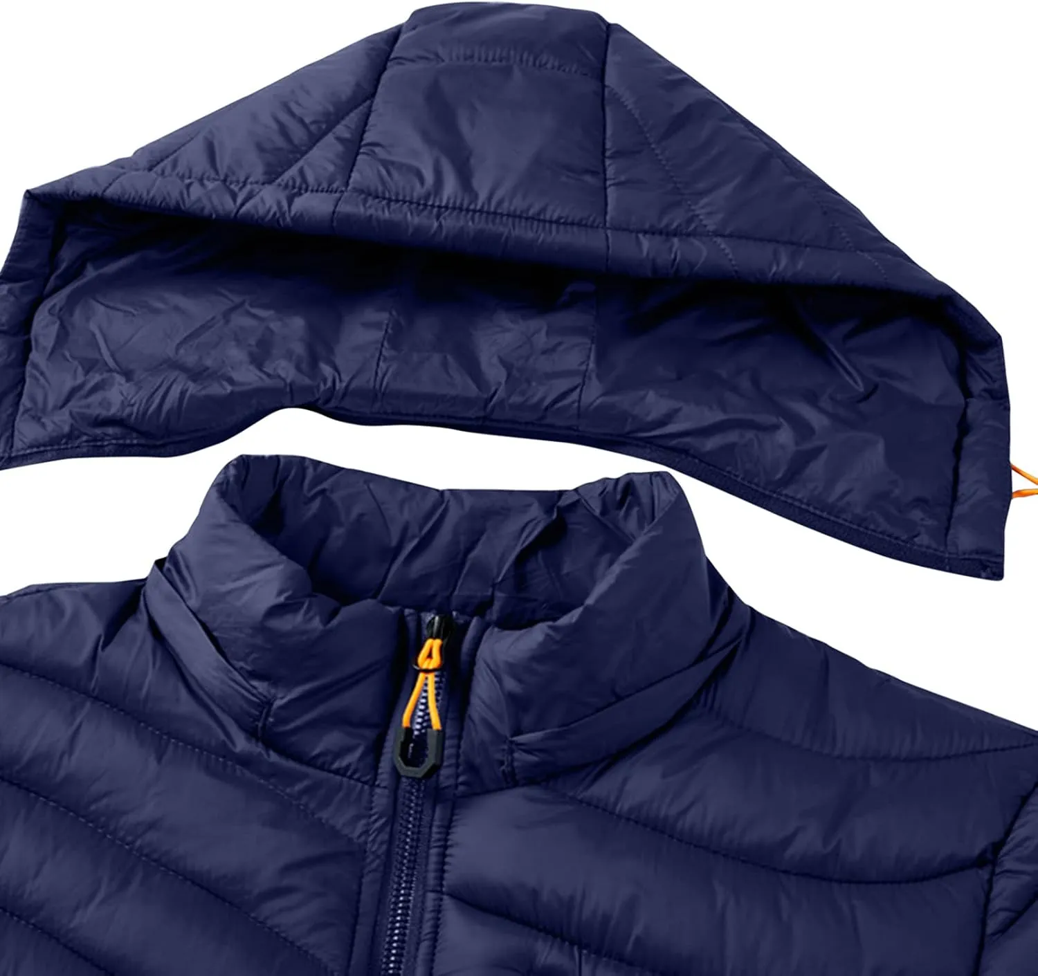 Men's Jacket Insulated Synthetic Down Puffer Jacket Winter Warm Coat Quilted Water Resistant Packable Hiking Camping