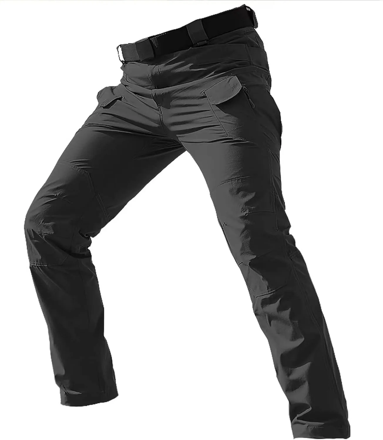 Mens Outdoor Tactical Pant Lightweight Cargo Jogger Waterproof Hiking Work Multi Pockets