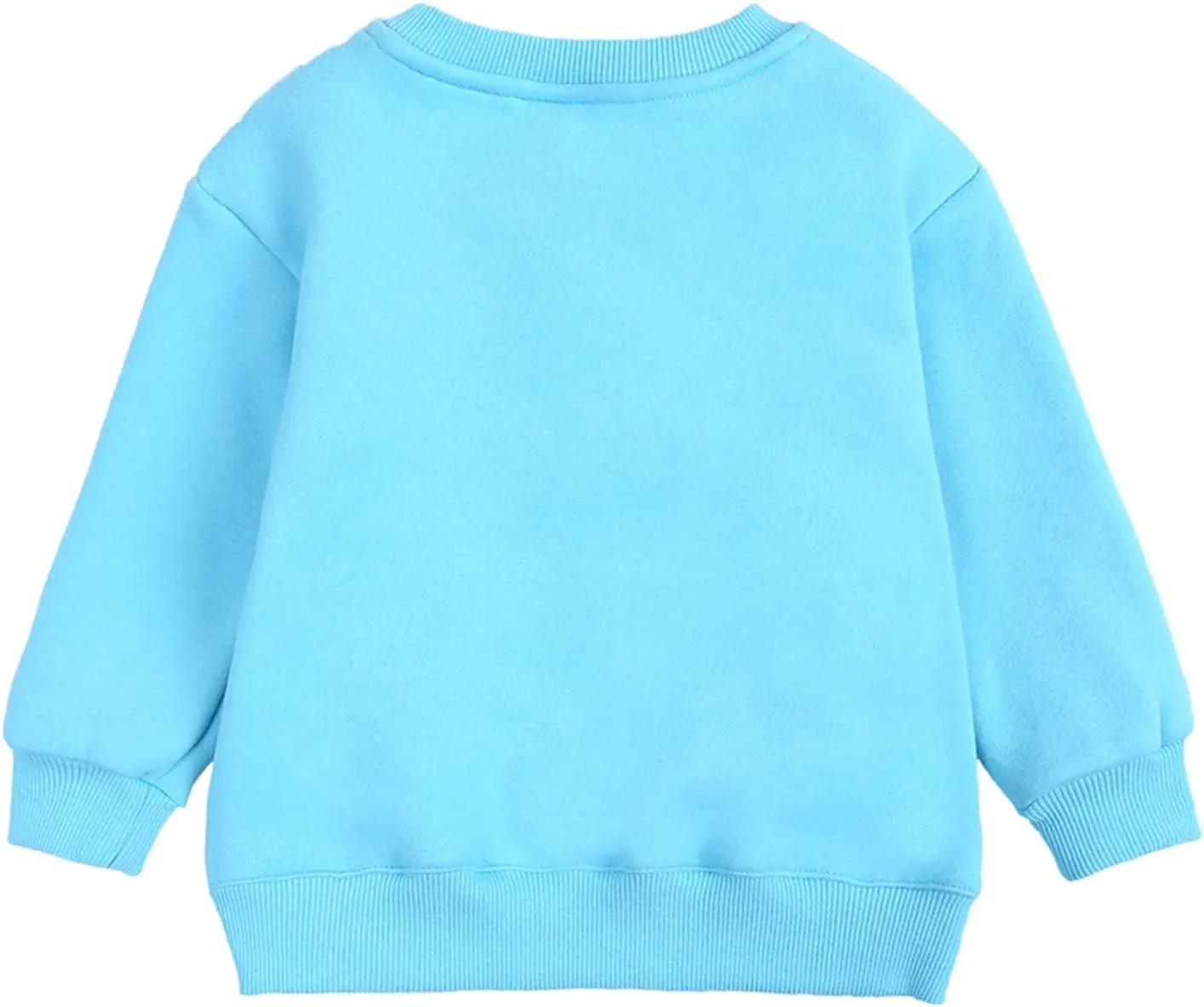 Newborn Infant Baby Boys Girls Cotton Pullover Sweatshirt Toddler Solid Color Crewneck Blouse Shirt Tops Kids Warm Clothes