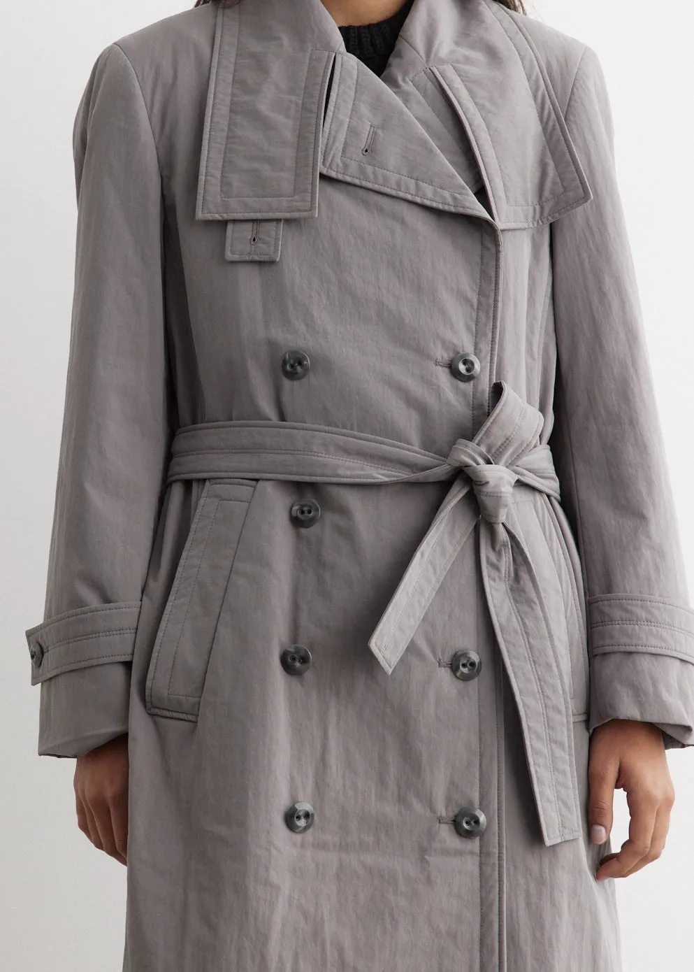 Padded Sleek Long Coat