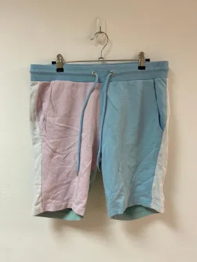 Pastel pink and blue colour block sporty trousers, ASOS, Size 16, M
