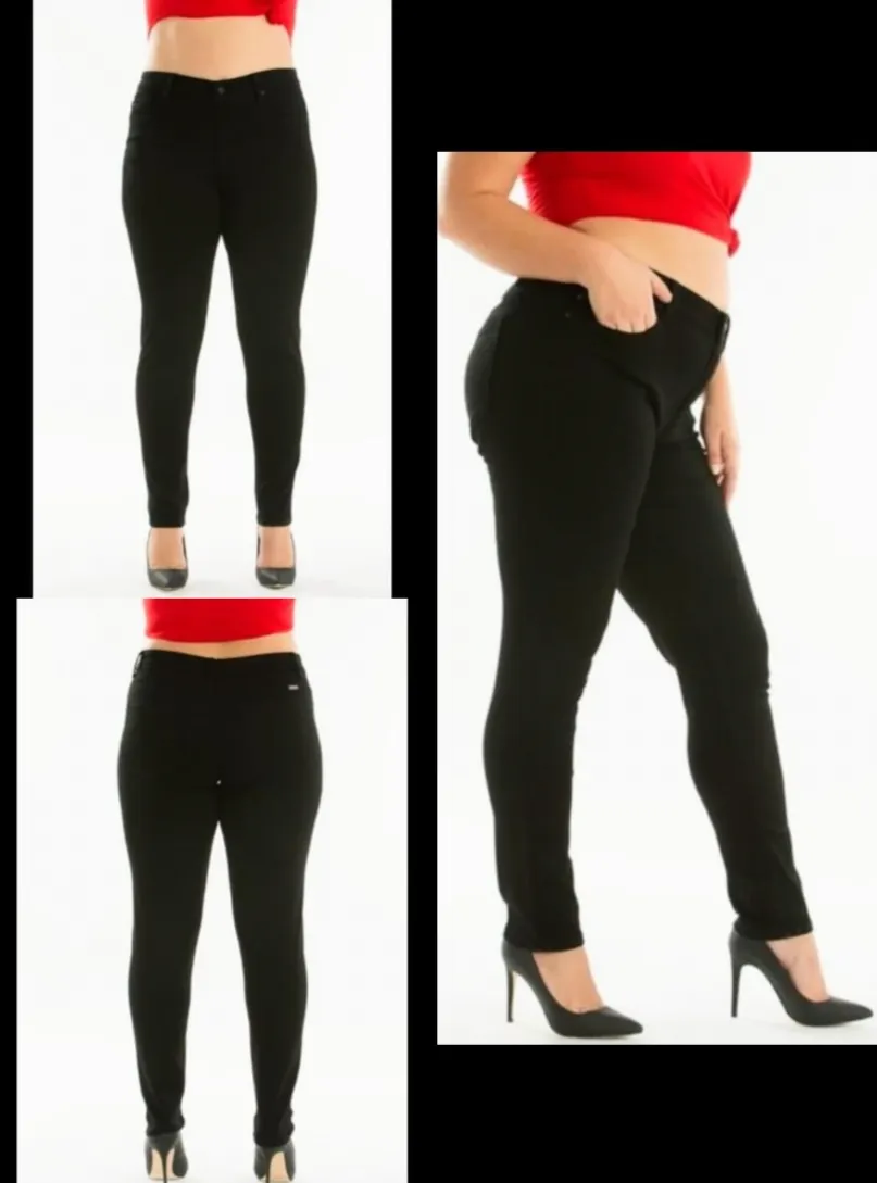 Plus Size Black Skinny Jeans