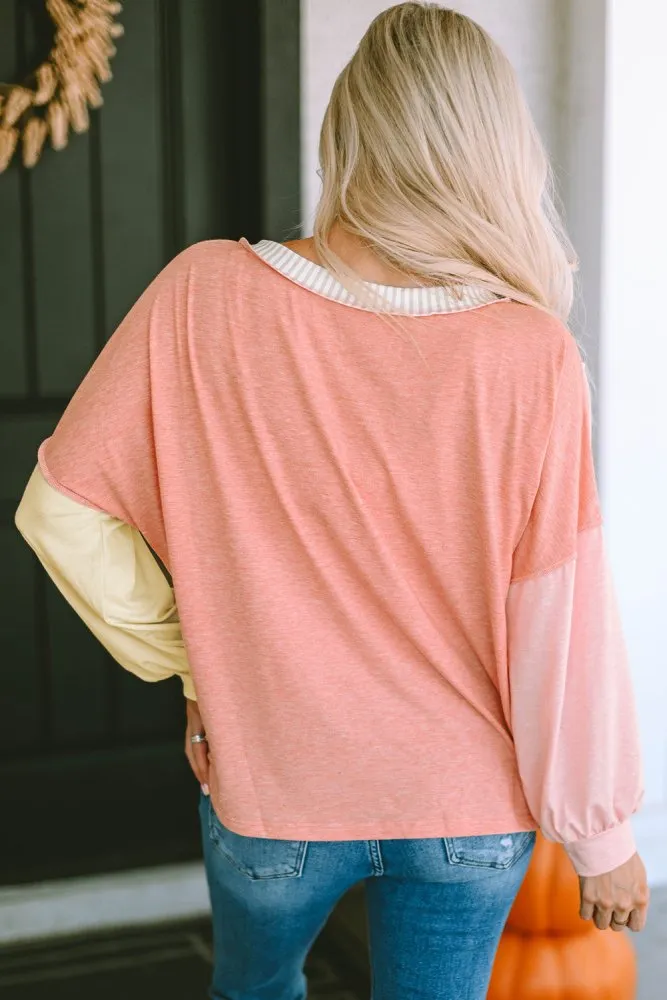 Prism Fusion Color Block Sweatshirt with Pocket