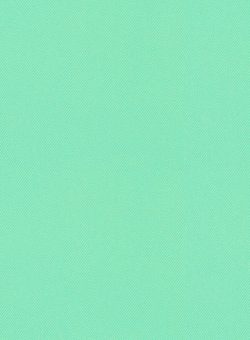 Scabal Pastel Green Cotton Stretch Suit