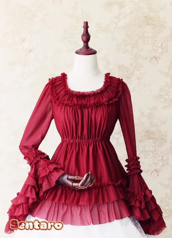 Sentaro~Shufrey~ Classic Elegant Multicolor Lolita Blouse