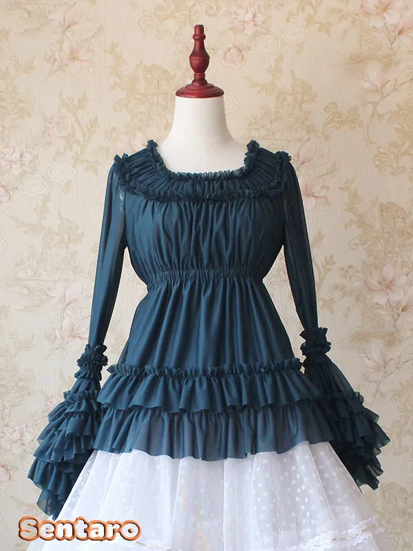 Sentaro~Shufrey~ Classic Elegant Multicolor Lolita Blouse