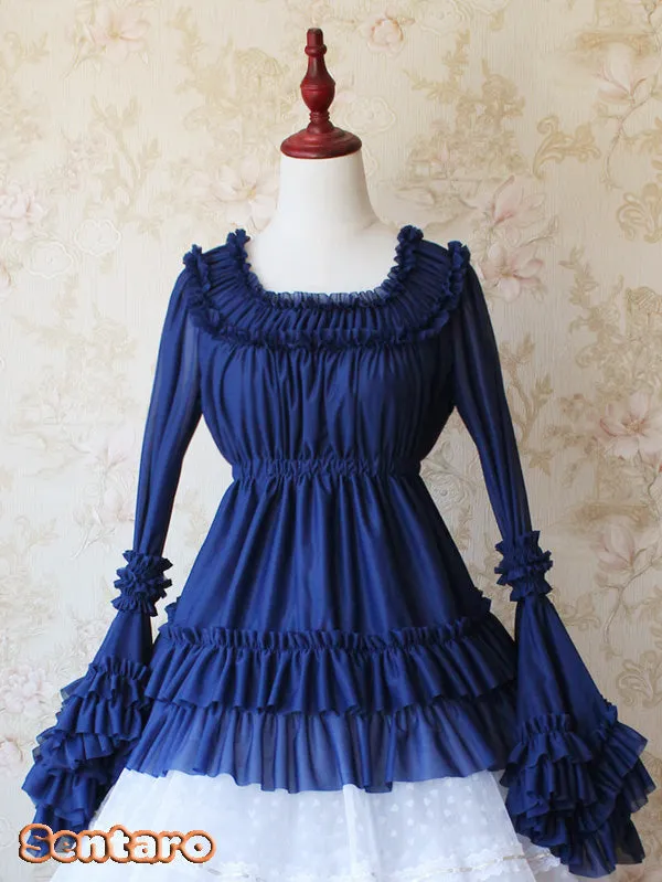 Sentaro~Shufrey~ Classic Elegant Multicolor Lolita Blouse