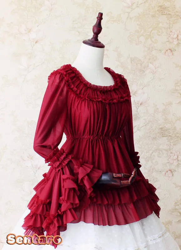Sentaro~Shufrey~ Classic Elegant Multicolor Lolita Blouse
