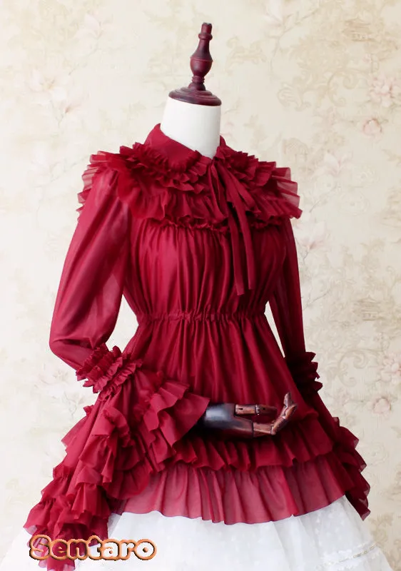 Sentaro~Shufrey~ Classic Elegant Multicolor Lolita Blouse