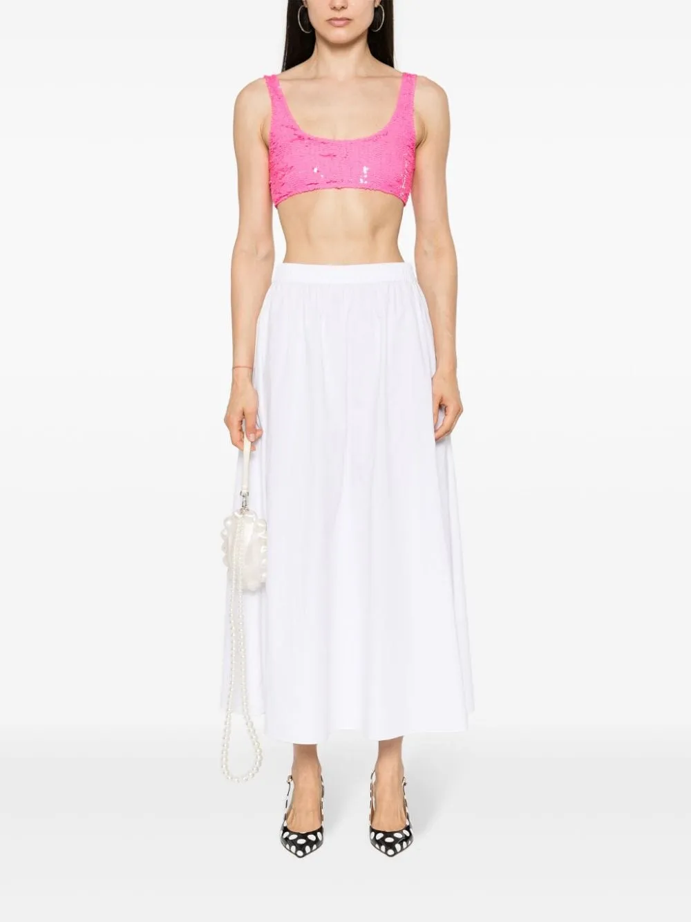 sequin cropped top