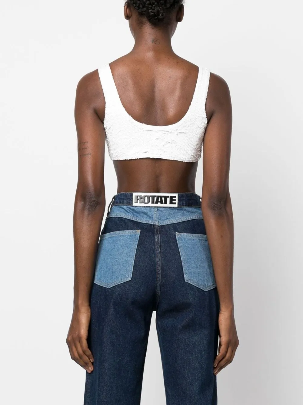 sequin cropped top