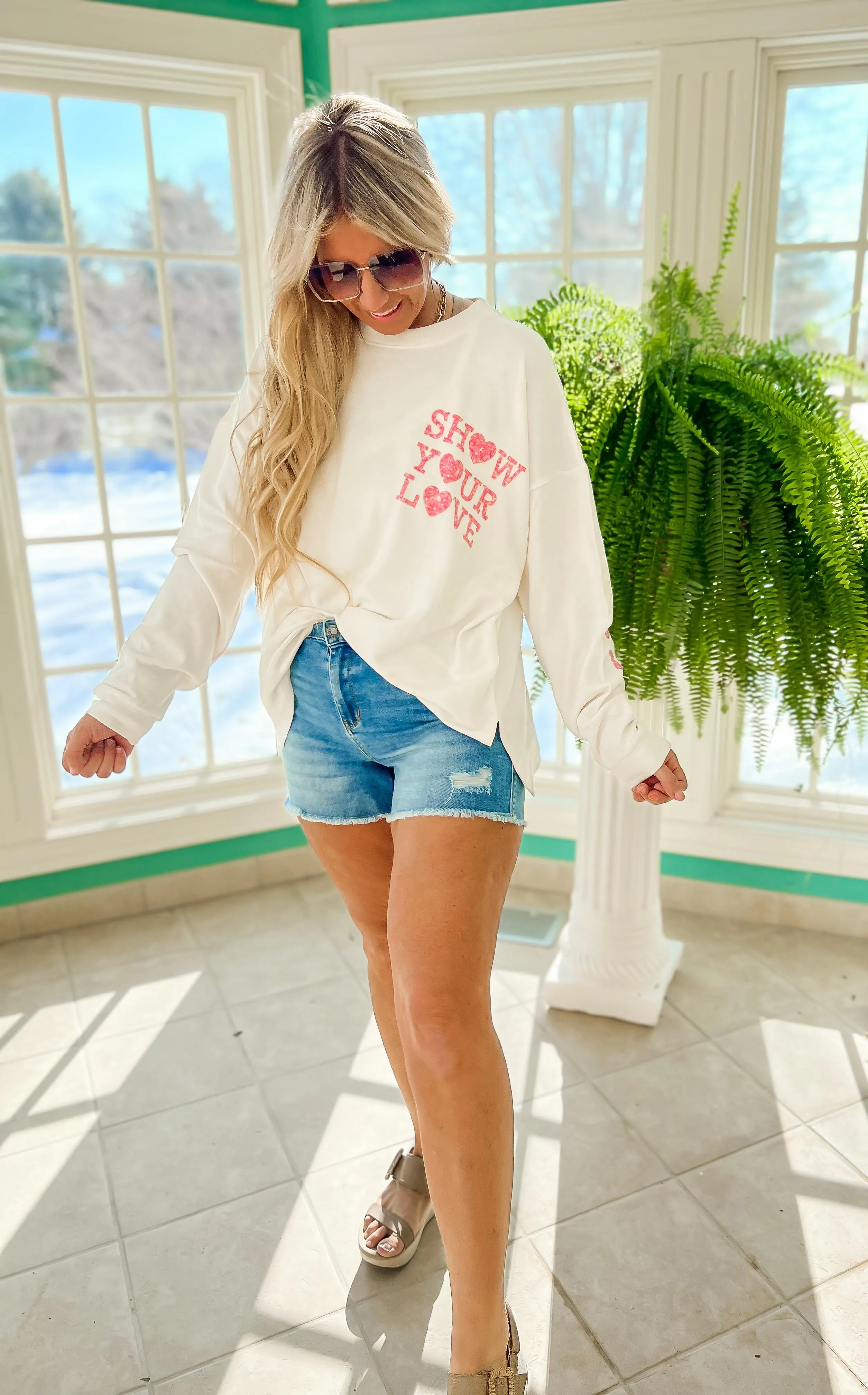 Show Your Love  Long Sleeve Sweatshirt