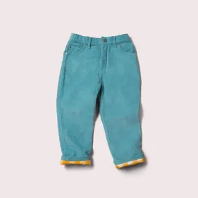 Soft Blue Corduroy Adventure Jeans
