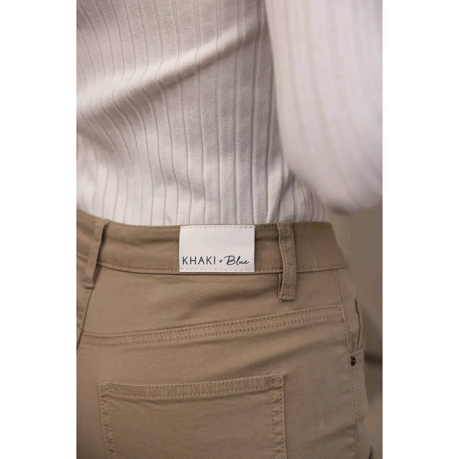 Soft Stretchy High Rise Everyday Flare Jeans - Khaki