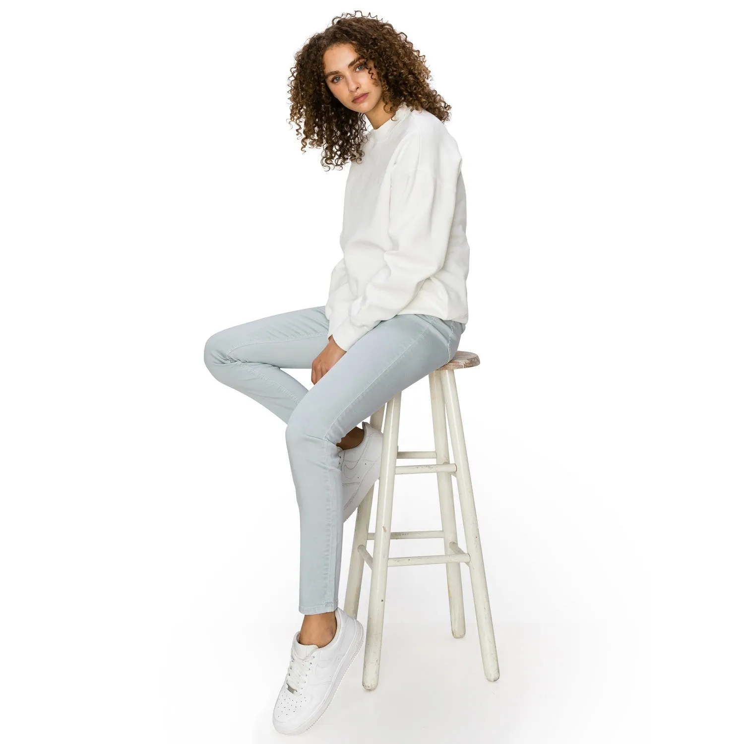 Soft Stretchy High Rise The Everyday Skinny Jeans - Pastel Blue