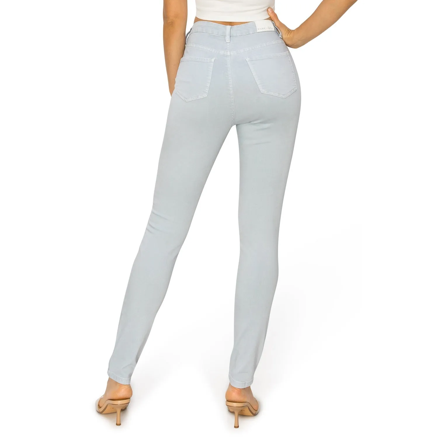 Soft Stretchy High Rise The Everyday Skinny Jeans - Pastel Blue