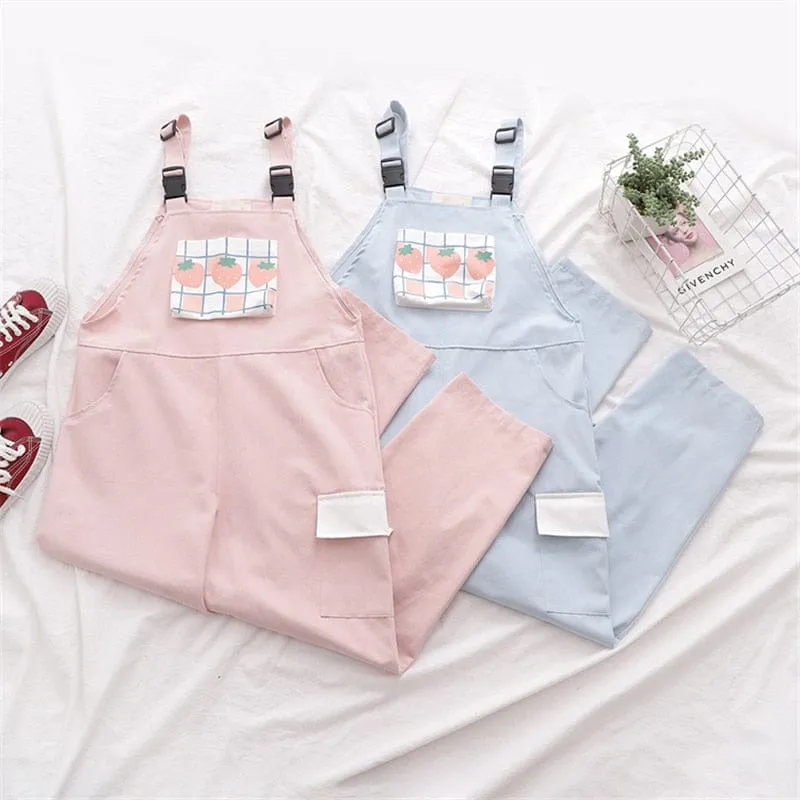 Sweet Peach Jump Suit Dungarees