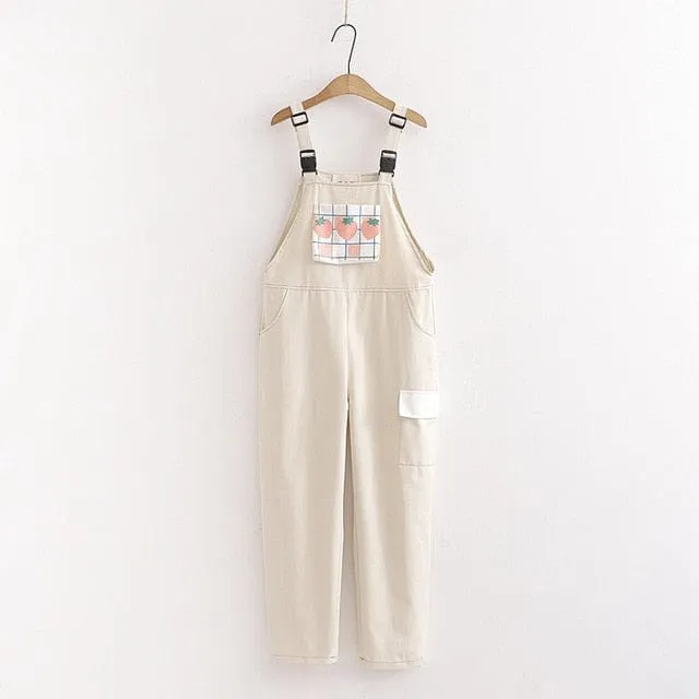 Sweet Peach Jump Suit Dungarees