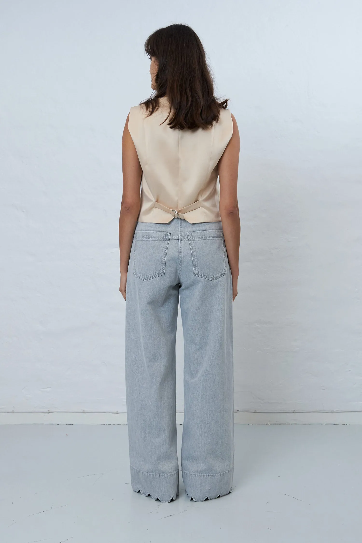 Tailored tuxedo vest - Vanilla