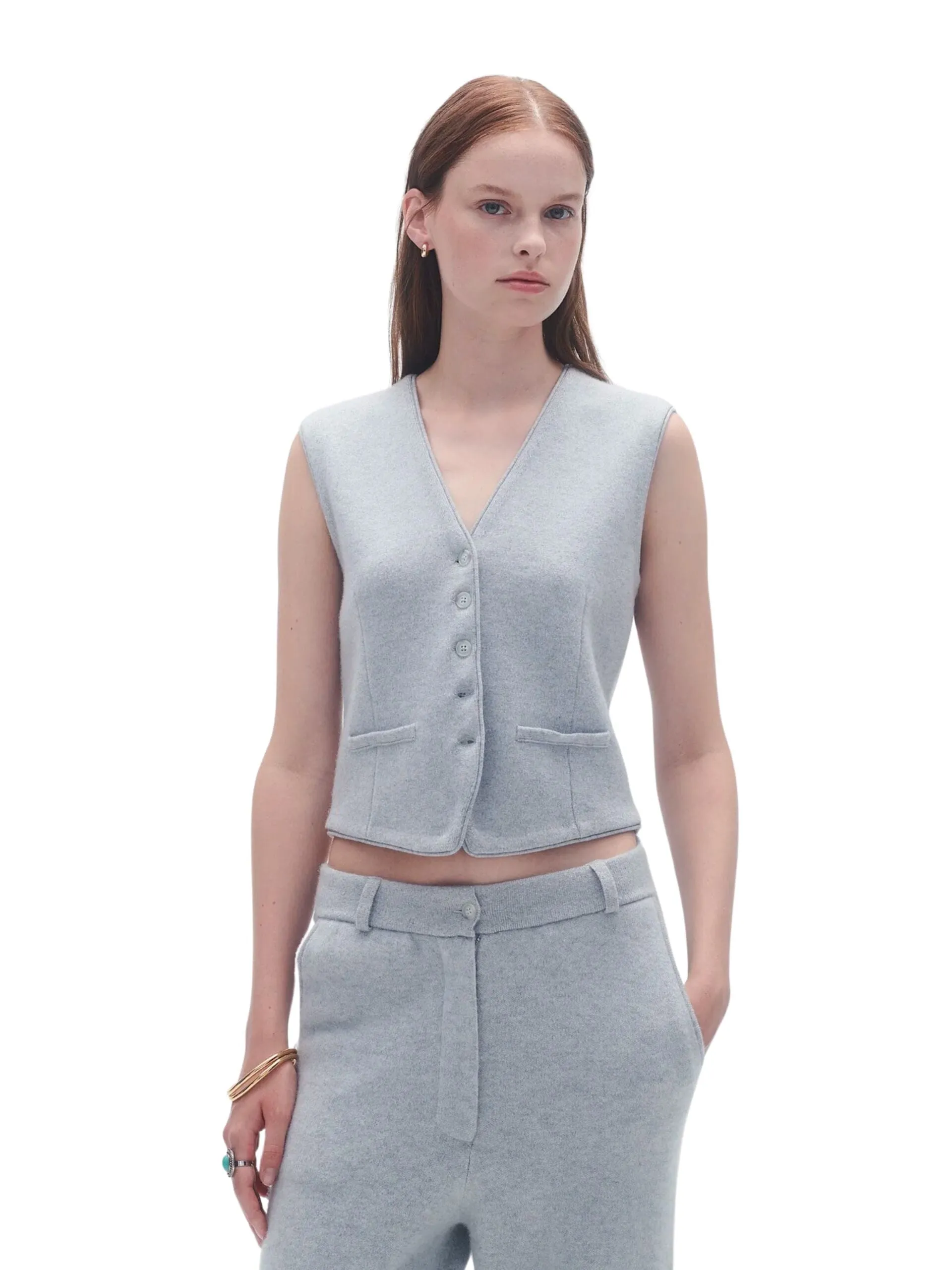 Tailored Vest / Stone