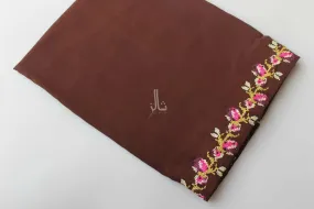 The Elegant Embroidered Elegance - Brown