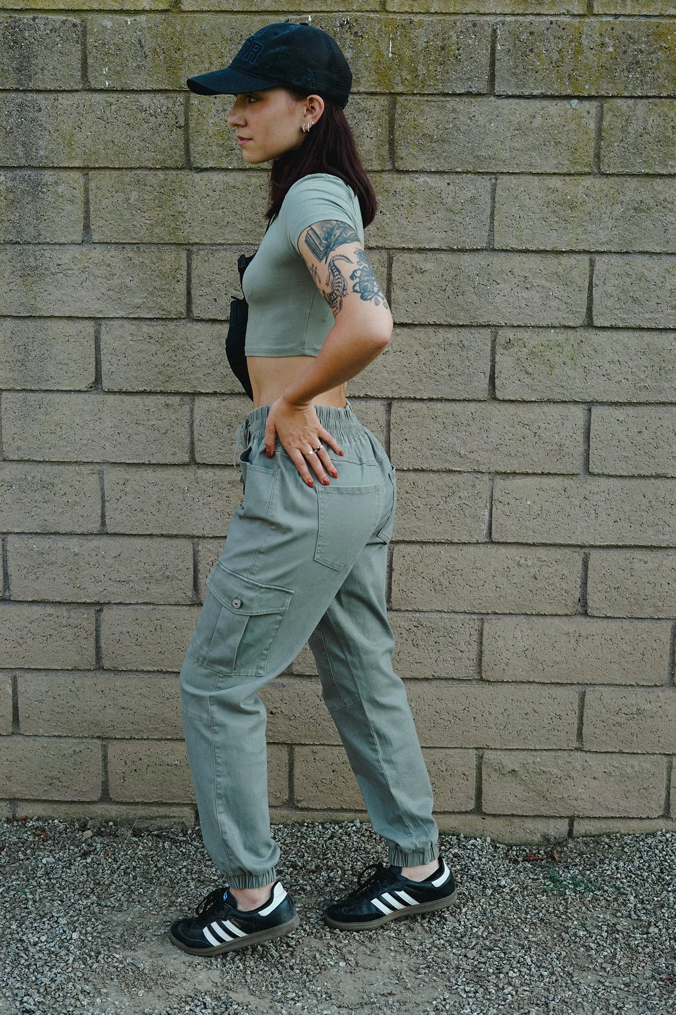 The Everyday Cargo Moto Jogger - Dusty Sage